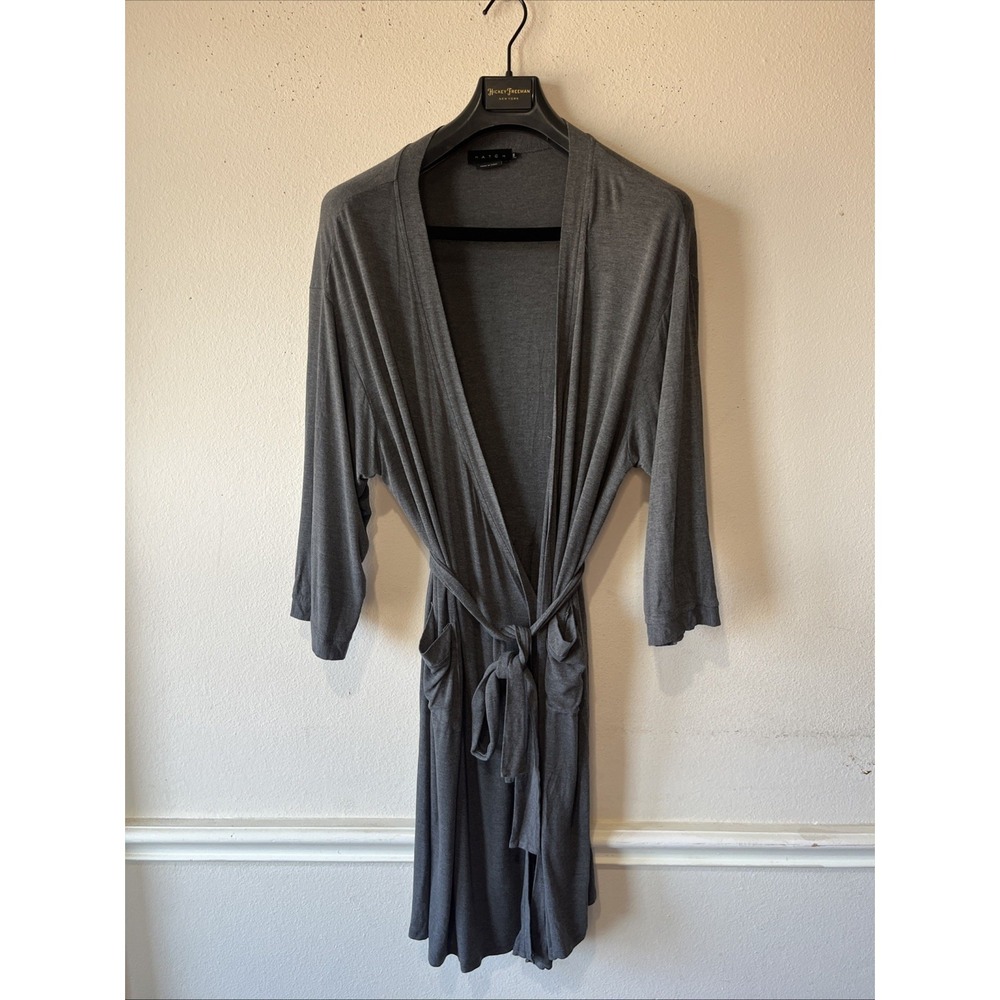 Hatch Gray Lightweight Wrap Robe